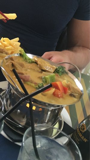 Creamy curry with Tofu  at Jazmin in Tenerife