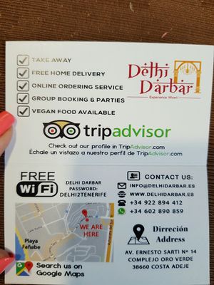 the Indian next door to Jazmin which closed, that offers loads of  vegan options  at Jazmin in Tenerife