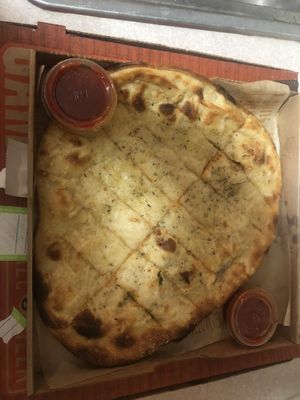 Vegan cheese bread at Blaze Pizza in Indianapolis