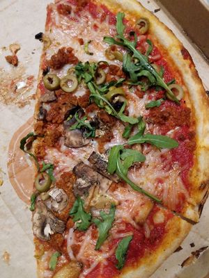 Whoops, ate half before taking the pic. at Blaze Pizza in Indianapolis