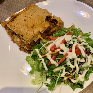Lasagna at Genesis 创世界素食馆 in Central Singapore