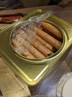 Love letters that are SO delicious! Better than the originals! at Genesis 创世界素食馆 in Central Singapore