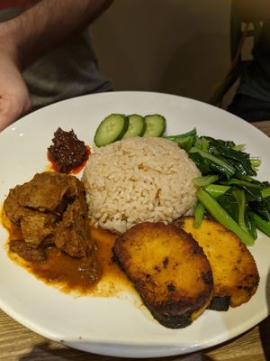 Nasi Lemak at Genesis 创世界素食馆 in Central Singapore