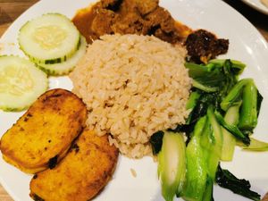 Daily special Nasi Lemak at Genesis 创世界素食馆 in Central Singapore