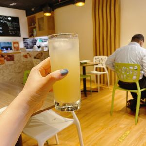 Lime juice at Genesis 创世界素食馆 in Central Singapore