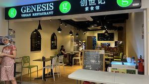 Shopfront (in basement)  at Genesis 创世界素食馆 in Central Singapore