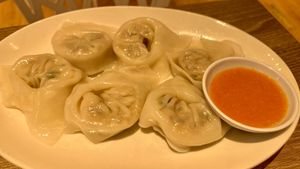 Delicious and tender dumplings  at Genesis 创世界素食馆 in Central Singapore