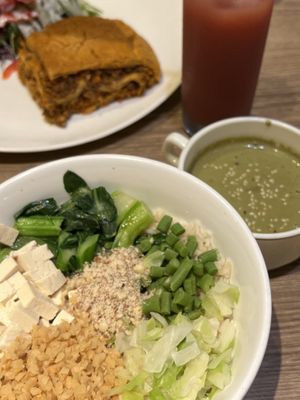 Thunder Tea Rice w Cranberry Lavender   at Genesis 创世界素食馆 in Central Singapore