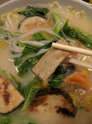 Fish head vermicelli at Genesis 创世界素食馆 in Central Singapore