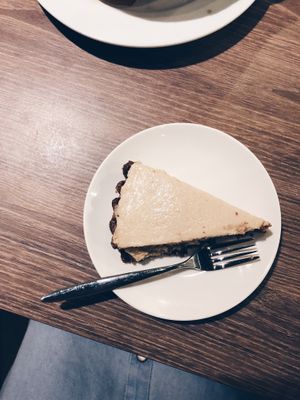 Tofu cheesecake at Genesis 创世界素食馆 in Central Singapore
