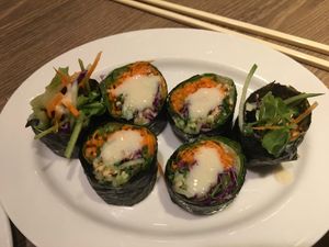 Seaweed roll at Genesis 创世界素食馆 in Central Singapore