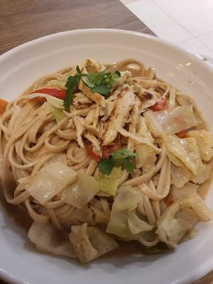 Almond noodle at Genesis 创世界素食馆 in Central Singapore
