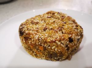 Turmeric and Potato Pattie at The Clean Food Store in Subiaco