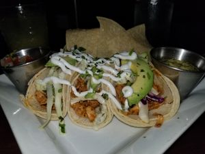 Vegan jackfruit  tacos at Founders in Los Angeles