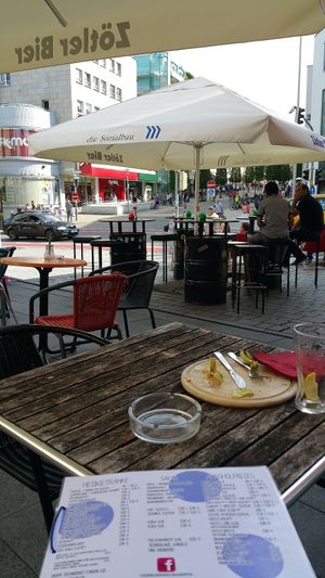 terrace Kunstlerhaus at Künstlerhaus in Kempten