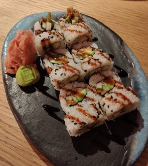 Vegan sushi at Edo-Kin - OC Bory Mall in Bratislava