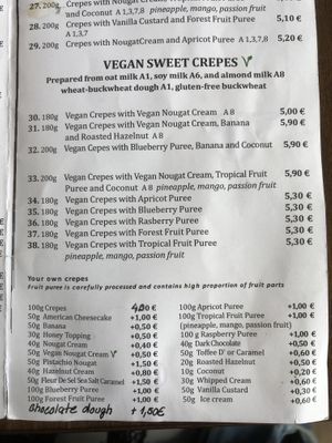 Vegan crepes   at Pestre in Bratislava