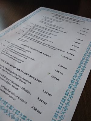 A lot of vegan options at Pestre in Bratislava