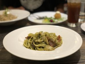 Pesto fettuccine (25)  at Hun Hau 恆好咖啡藝文 in Hengchun
