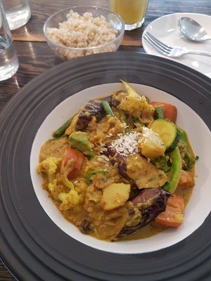 Curry. Had a bit of a weird taste... at Hun Hau 恆好咖啡藝文 in Hengchun