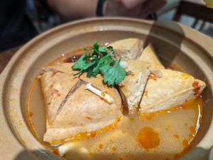 spicy stinky tofu at DeliSoys - Shàng Shàn Dòu Jiā 上善豆家 in Taipei