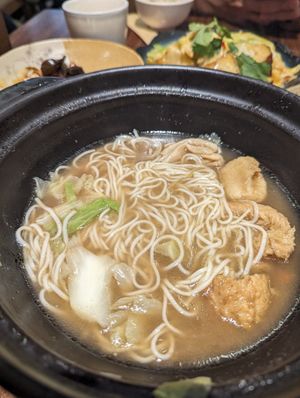 sesame oil Mee sua (I have started eating before taking pic) at DeliSoys - Shàng Shàn Dòu Jiā 上善豆家 in Taipei