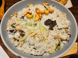 Vegetable rice with truffles, four person size, NT$ 450 at DeliSoys - Shàng Shàn Dòu Jiā 上善豆家 in Taipei