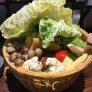 Pickled cabbage hot pot veggies at DeliSoys - Shàng Shàn Dòu Jiā 上善豆家 in Taipei