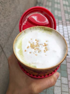 Matcha with vegan cream  at NUTTEA 堅果奶茶 in Taipei