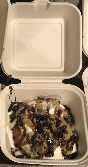 cookie dough at Cinnaholic in Westlake