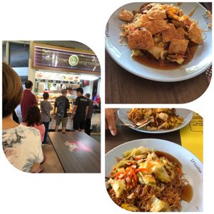 Breakfast bee hoon  at Wholesome Vegetarian Stall in East Singapore