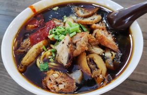 Lor Mee (Braised Gravy Noodle) at Wholesome Vegetarian Stall in East Singapore