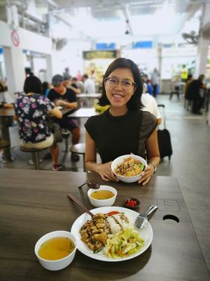 Tasty Mala Noodles. Soup was nice too.  at Wholesome Vegetarian Stall in East Singapore
