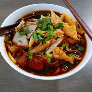 Vegetarian lor mee at Wholesome Vegetarian Stall in East Singapore