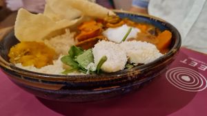 Savoury Dhansak at Beet Vegetariano in Torrevieja