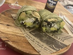 Afrodita Wrap (vegan version)  at Beet Vegetariano in Torrevieja