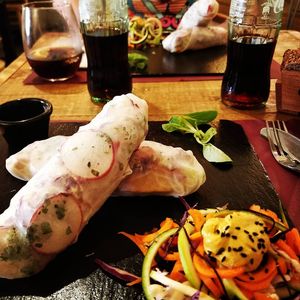 Vietnamese summerrolls. at Beet Vegetariano in Torrevieja