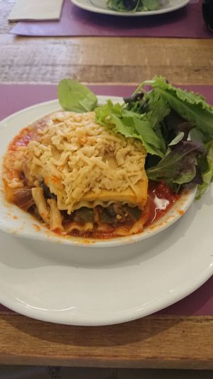 Vegan lasagne at Beet Vegetariano in Torrevieja