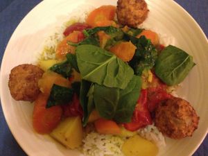 Curry, nice and spicy. at Beet Vegetariano in Torrevieja