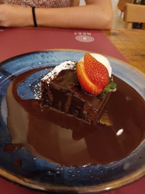 Brownie vegano at Beet Vegetariano in Torrevieja