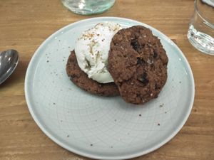 Ice cream cookie sandwich. at Ooh Cha Cha - Banqiao in Taipei