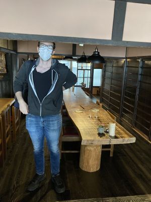 5 ‘11” man 😅  at Itadakizen in Kyoto