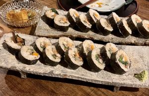 Sushi rolls  at Itadakizen in Kyoto