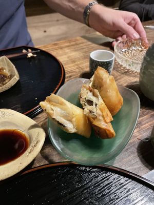 Spring rolls   at Itadakizen in Kyoto