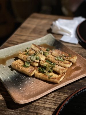 Tofu steak  at Itadakizen in Kyoto
