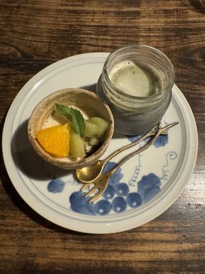 Sesame pudding  at Itadakizen in Kyoto