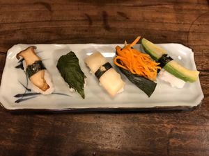 Sushi at Itadakizen in Kyoto