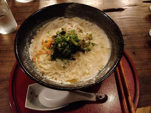 Vegan ramen at Itadakizen in Kyoto