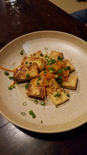 marinated fried tofu at Itadakizen in Kyoto