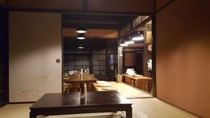 inside decor at Itadakizen in Kyoto